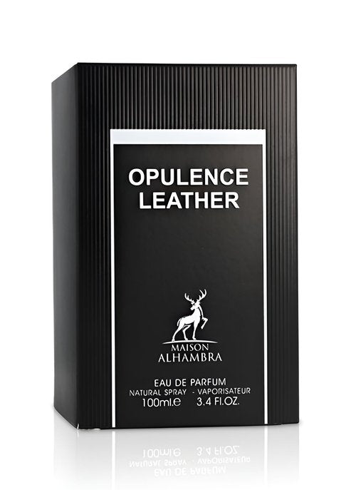 Maison Alhambra Opulence Leather for Men Eau de Parfum Spray, 3.4 Ounce / 100 ml