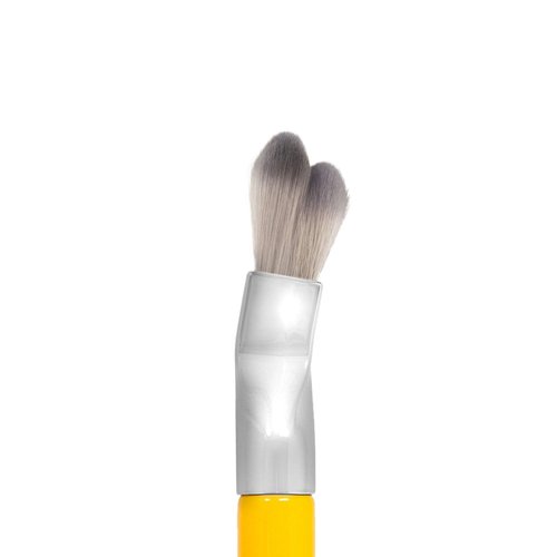 Bdellium Tools Professional Makeup Brush - Studio Series 972 Large Rounded Double Dome Blender - With Soft Synthetic Fibers, For Foundation Application & Blending (Yellow, 1pc)