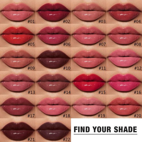 Evpct Coral Nude Pink Liquid Lipstick - Highly Pigmented, Waterproof Longwear Formula | Includes Lip Liner Brush