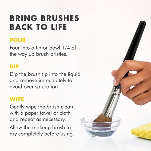 Cinema Secrets Makeup Brush Cleaner - Professional Formula for Deep Cleaning | 8oz Size