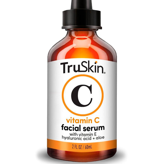 TruSkin Vitamin C Serum for Face – Anti Aging Face Serum with Hyaluronic Acid & Vitamin E – Brightening Formula for Improving Appearance of Dark Spots, Fine Lines & Wrinkles – All Skin Types, 1 fl oz