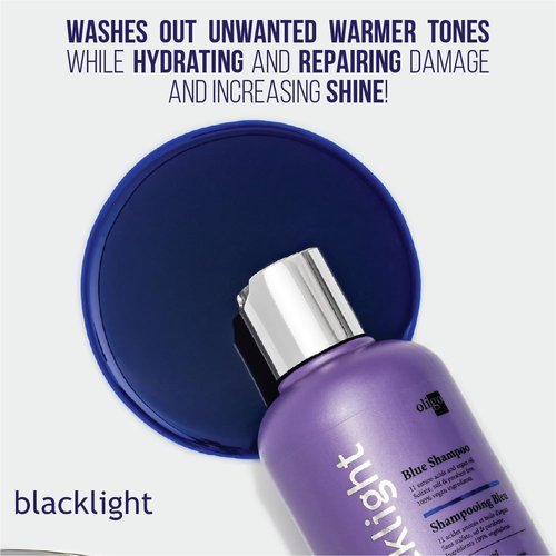 OLIGO PROFESSIONNEL - Blacklight Blue Shampoo - Sulfate-Free Formula for Blonde & Color-Treated Hair - 8.5oz