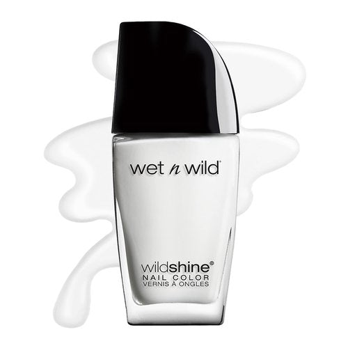 wet n wild Wild Shine Nail Polish, High-Shine Finish, Long-Lasting & Iconic Nail Color - French White Crème