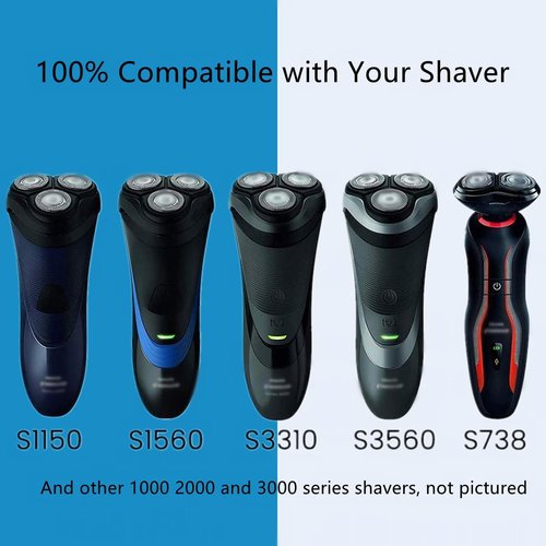 BECHY SH30 Replacement Heads - Compatible Philips Norelco Shaver ComfortCut Blades | Fits Series 3000, 2000, 1000