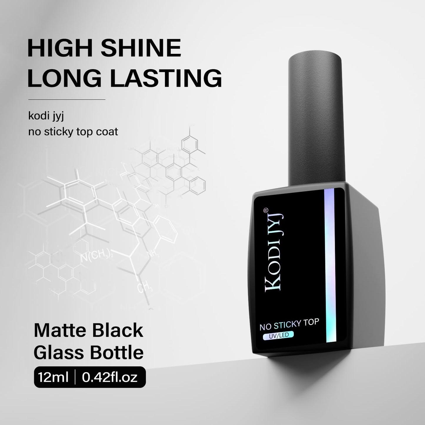 Skiennix No Wipe Top Gel Polish - Super Bright, Long-Lasting Shine | 12ML, Wear-Resistant, Anti-Yellowing