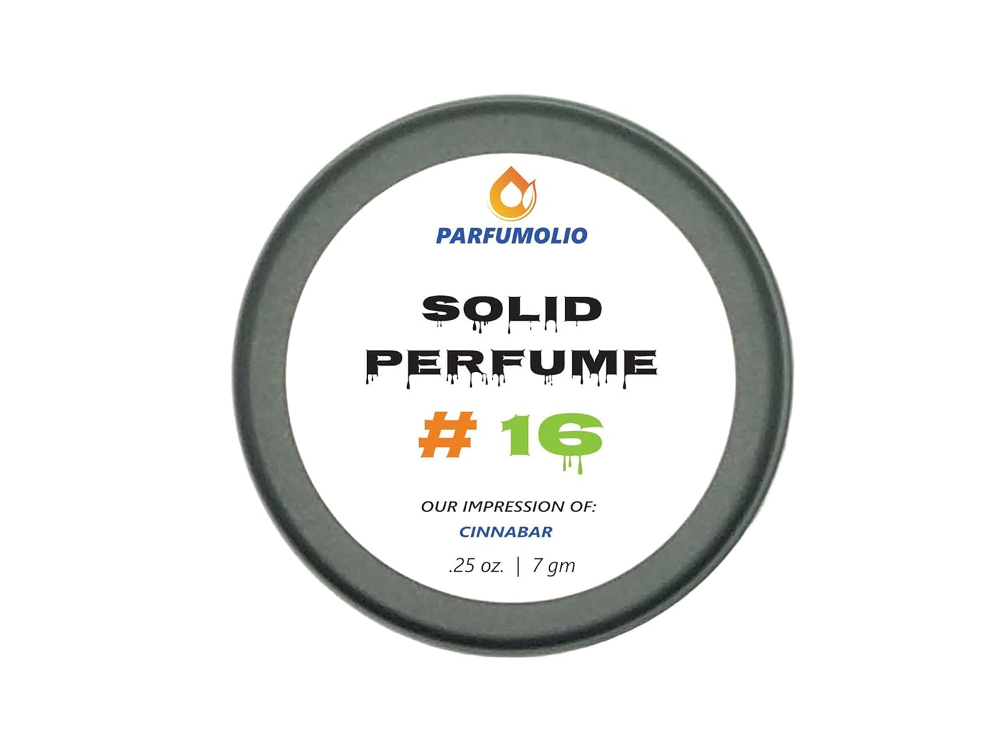 Cinnabar Solid Perfume #16 - Women's Portable Non-Spill Fragrance | Long-Lasting 7g / 0.25 oz