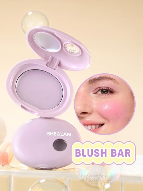**SHEGLAM Bubble Glow Blush Bar - Silky Shimmer Blush Makeup for Radiant Cheeks**