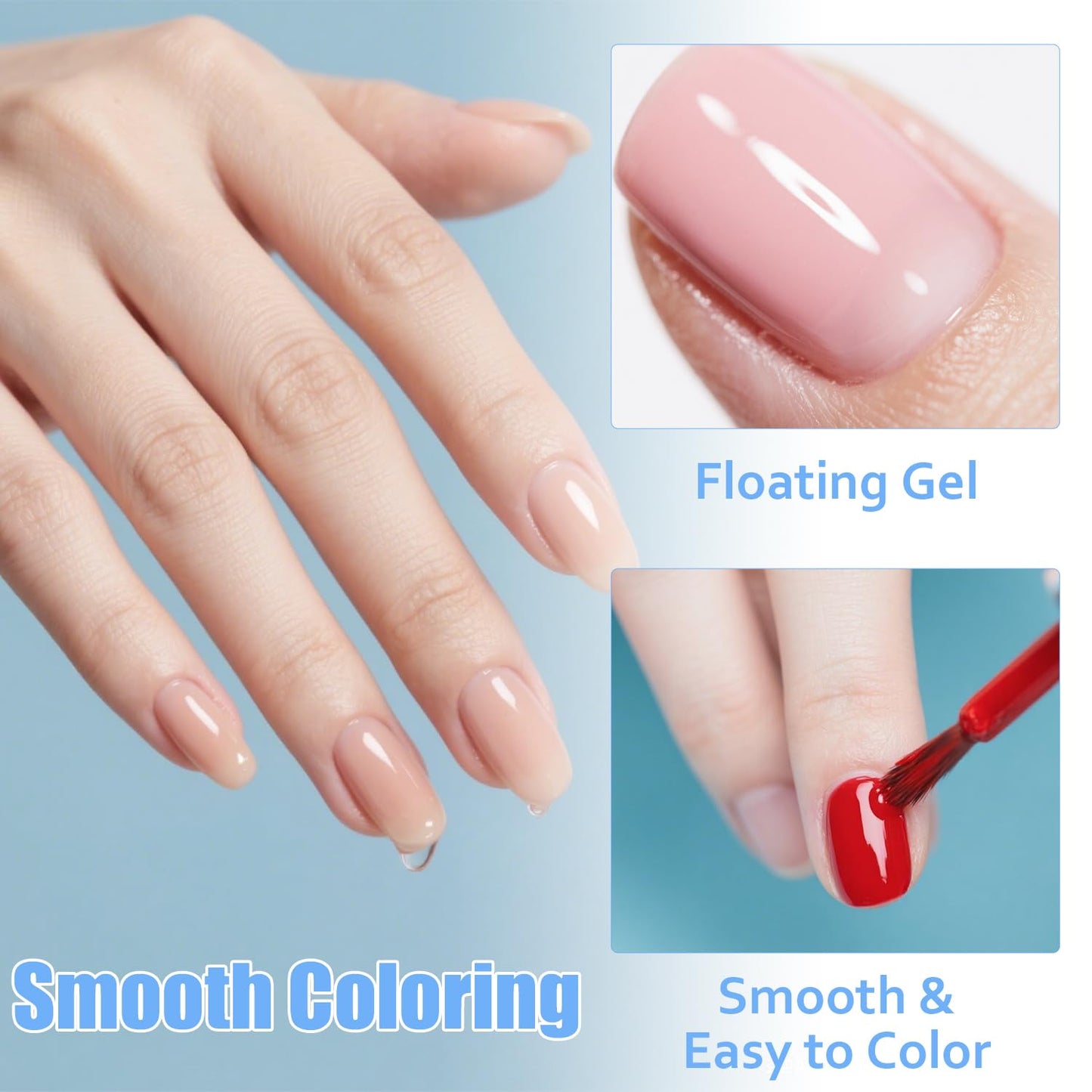 Skiennix Push-On Nail Cleaner - Gentle Surface Cleanser for Gel & Art | 160ml Pump Bottle
