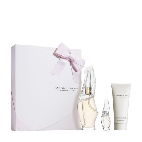 Donna Karan Cashmere Mist Eau de Parfum Gift Set - 3 Piece Collection with 3.4 Fl. Oz. Spray & Lotion