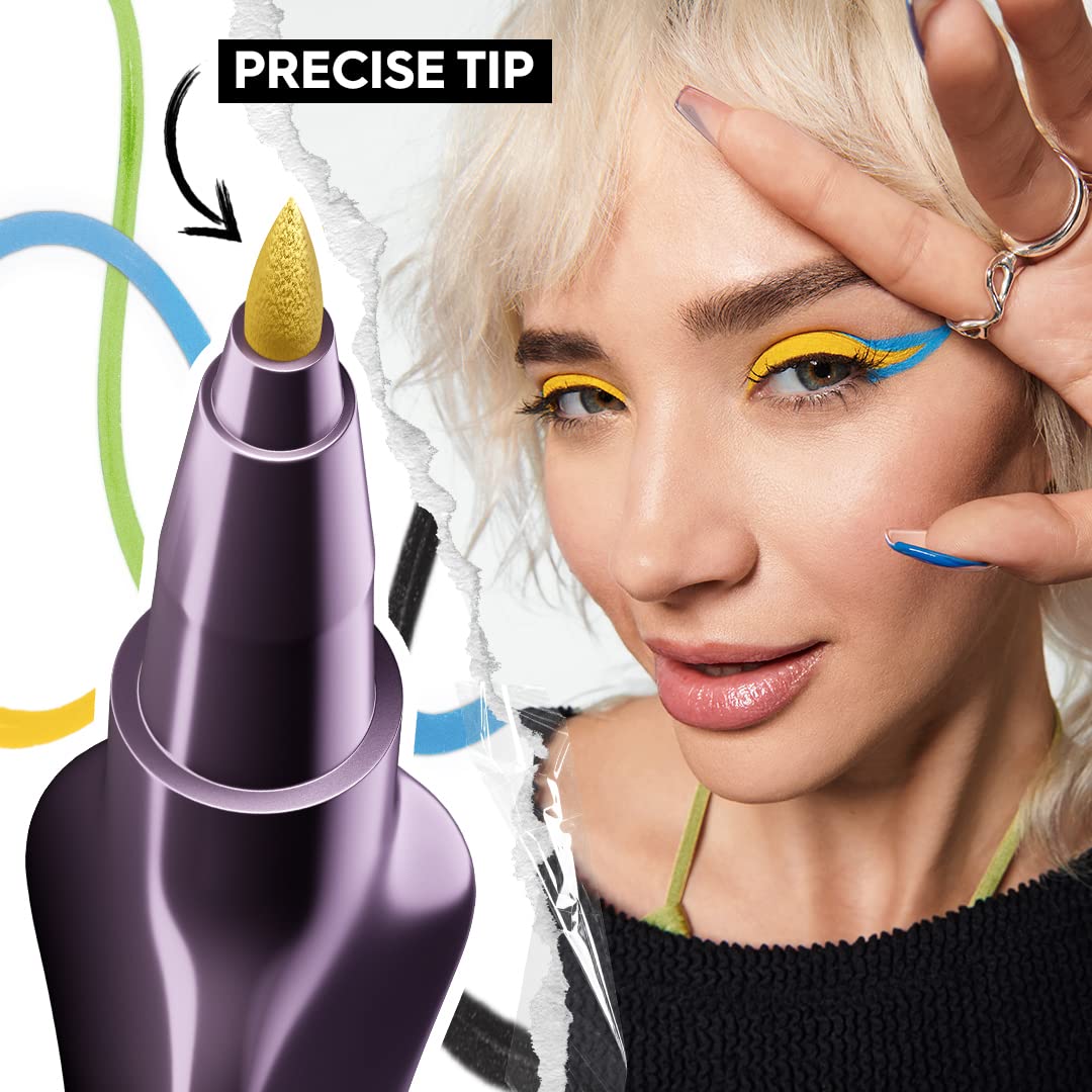 Urban Decay 24/7 Inks Liquid Eyeliner Pen, Water-Resistant, Smudge-Resistant, Fine Tip Graphic Liner, Ergonomic Grip, All Day Wear, Bold Liquid Liner Colors in Matte & Shimmer Finishes - 0.01 fl oz