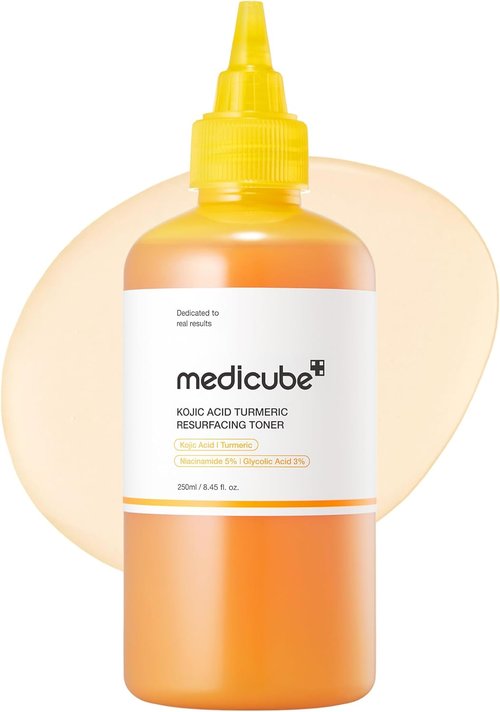 Medicube Kojic Acid Turmeric Toner - Lightweight Formula for Even Skin Tone & Texture | 8.45 fl. oz