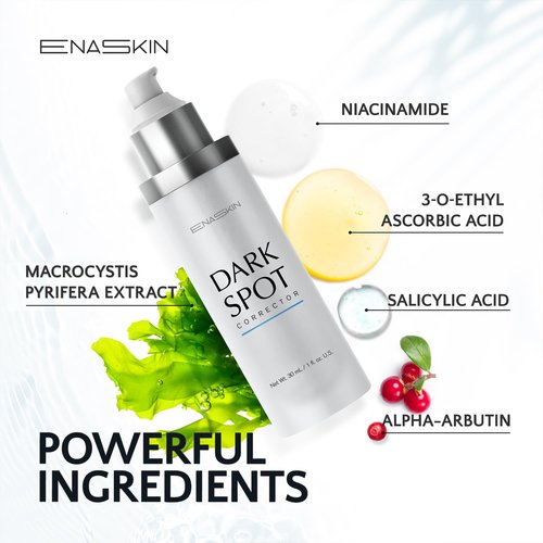 EnaSkin Dark Spot Remover Serum - Advanced Niacinamide Formula for Face & Body (1.0 Fl Oz)