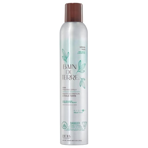 Bain de Terre Infinite Hold Finishing Spray - Lasting Control & Shine, Heat Protection | 9.1 Fl Oz