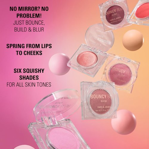 Revolution Beauty London Bouncy Blur Blush - Buildable Vegan Powder Makeup in Lilac Pink, 0.19 oz