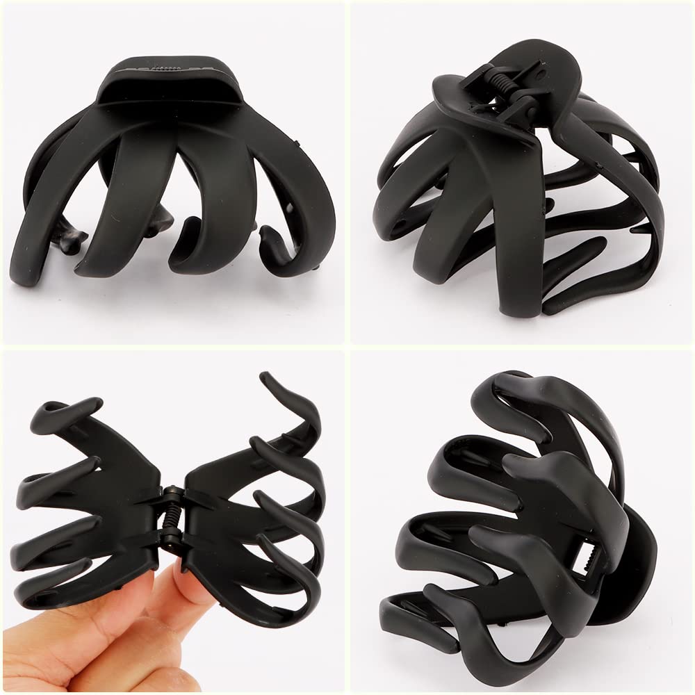 Hair Clips Claw Clips for Thick Hair 5Pcs Large Hair Clips 3.15'' Big Octopus Hair Clip Long Thick Medium Hair Neutral Jumbo Jaw Clips Hair Accessories for Women Girls