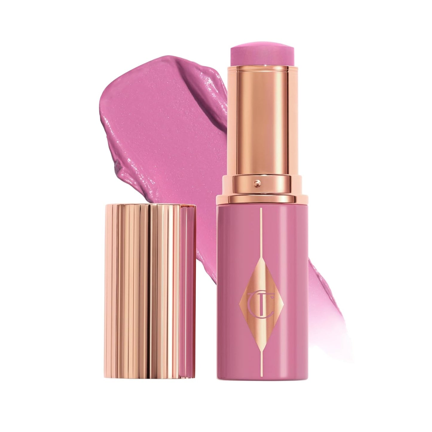 Charlotte Tilbury Blush Stick - Buildable Cream Makeup with Skincare Benefits | Easy to Blend & Luminous Finish