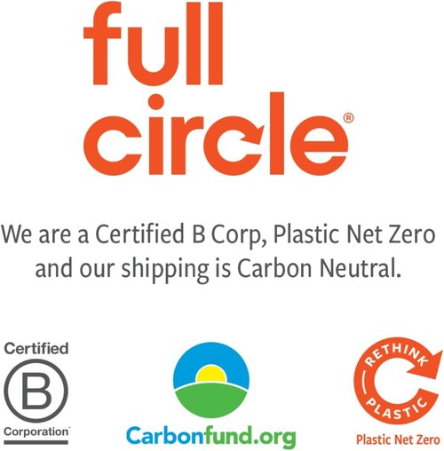 Full Circle Renew Collection Glass Cleaning Cloths - Eco-Friendly Recycled Microfiber, Set of 2 | Multicolor