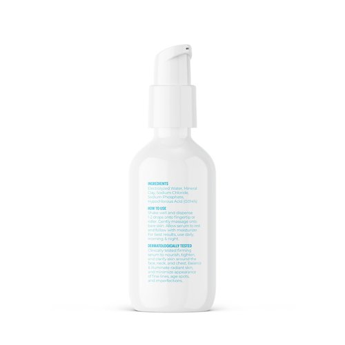 BRIOTECH Renew Serum, Hypochlorous Acid Mineral Gel, Soften Fine Line Appearance, Smooth Skin for Face, Neck, Chest, Spot Corrector, Soothe Redness, Vegan, 2 fl oz