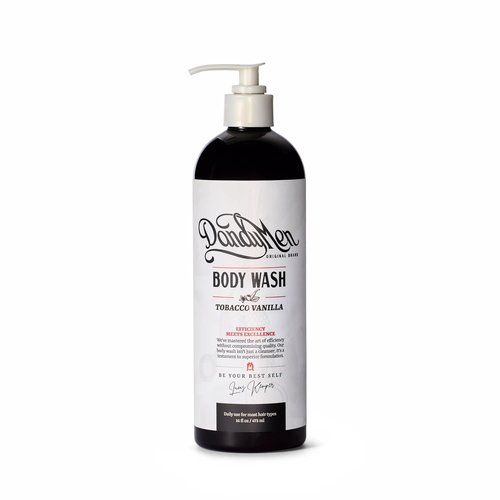 Regine Switzerland Men's Body Wash - Tobacco Vanilla Deep Cleansing Gel with Vitamin B5 - 16 oz