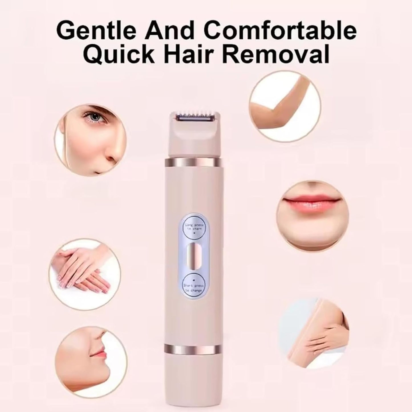 Favorabler Shaver, The Pink Galaxy Shaver, Bald Cat Razor for Women, Comfort 2 in 1 Favorable Shaver, Dual Headed Shaver for Women (White)