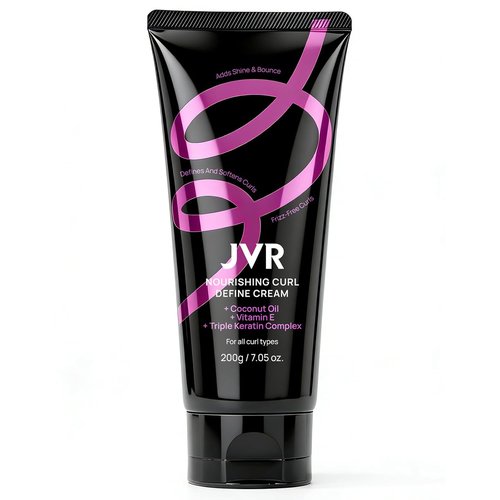 JVR Curl Defining Cream - 2-in-1 Curl Styling & Moisturizing Cream for Curly Hair, 7.05oz | Softens & Controls Frizz