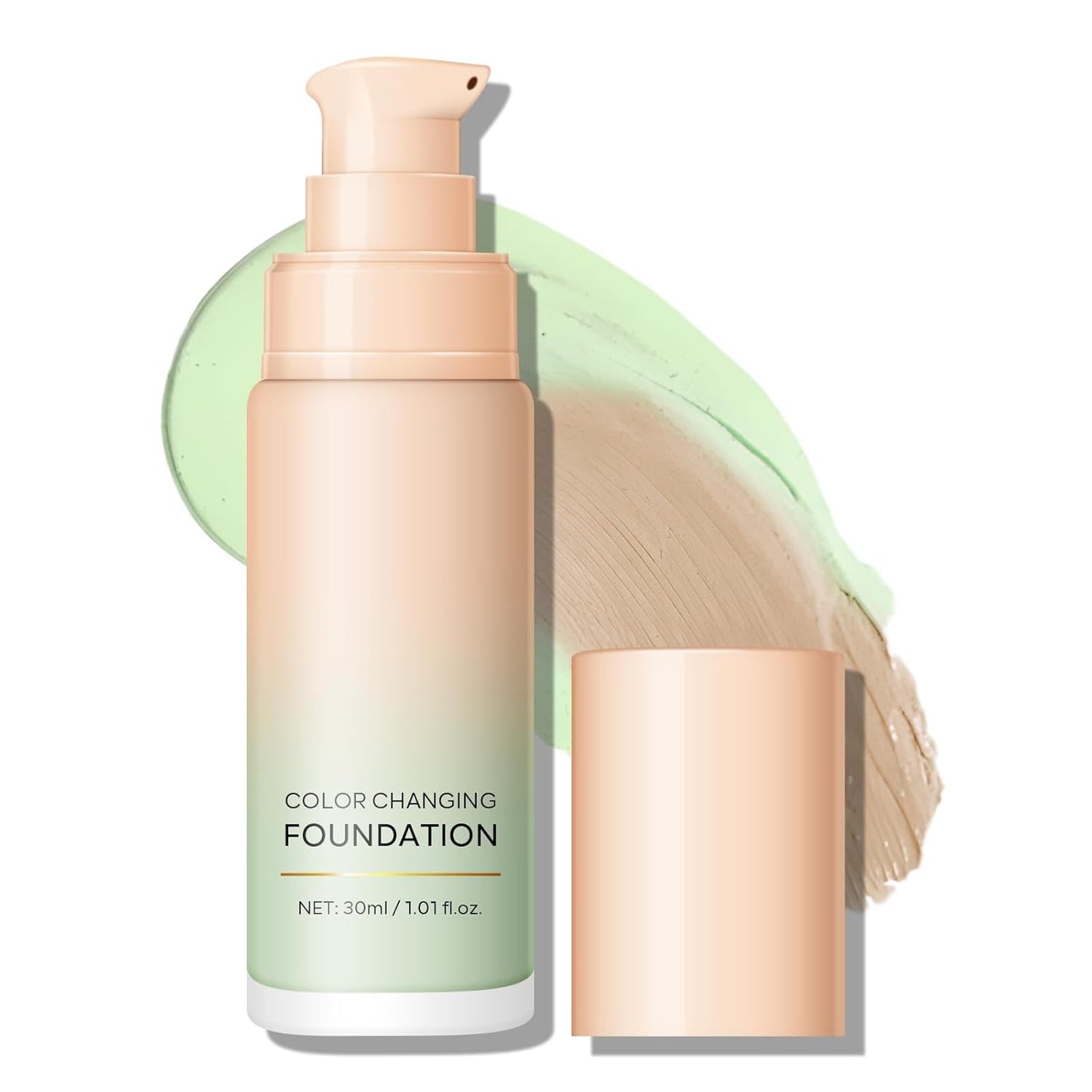 KYDA Color Changing Foundation - Lightweight CC Cream with Centella for Even Skin Tone | Hydrating & Sheer Coverage