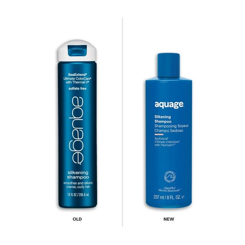 Aquage SeaExtend Silkening Shampoo - Nourishing Formula for Smooth, Shiny Hair | 10.1 oz