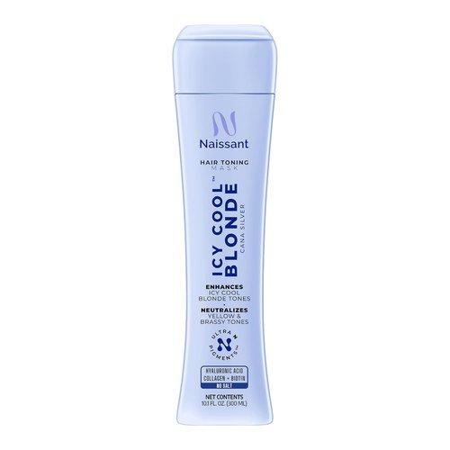 Naissant Icy Cool Blonde Hair Toning Mask - Neutralizes Yellow & Brassy Tones | 10.1 Fl. Oz | Paraben-Free, Sulfate-Free