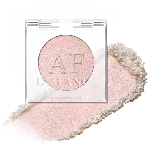 Skiennix Highlighter Makeup Palette - Long-Lasting Formula for Fairy-Like Sheer Glow | Translucent Pink & Silver Shimmer
