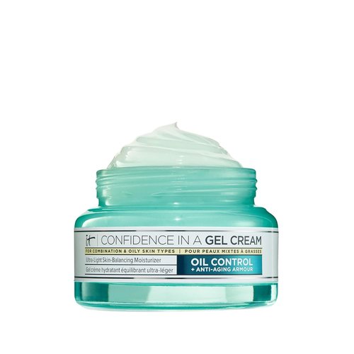 IT Cosmetics Confidence in a Gel Cream - Oil Control Hydrating Moisturizer with Niacinamide & Vitamin E - 2.0 oz