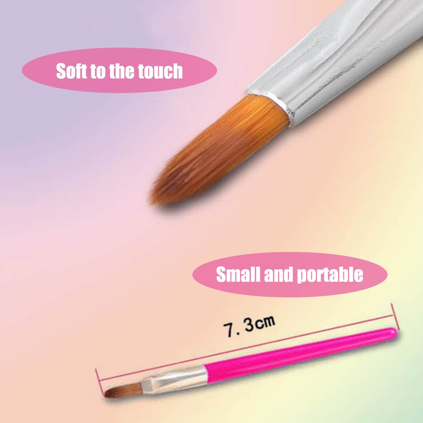 FantasyDay Disposable Makeup Lip Brushes - 100pcs/Set Mini Lip Applicator Eyeshadow Wands, Portable Lip Gloss Brush for Easy Evenly Applying Lip Makeup No Shedding #6