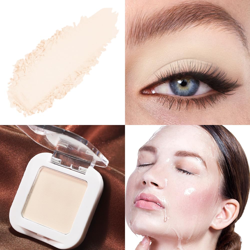 Skiennix Neutral Light Nude Beige White Matte Eyeshadow Palette - Natural Vegan Formula for Long-Lasting Wear