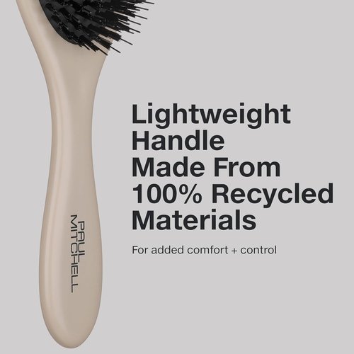 Paul Mitchell Dressing Hair Brush - Vegan Boar Bristles for Frizz Control & Shine | All Hair Types, Taupe