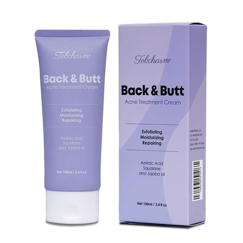 Regine Switzerland Butt Acne Clearing Treatment - Maximum Strength Body Cream for Back & Thighs | Foaming Cleanser for Men & Women