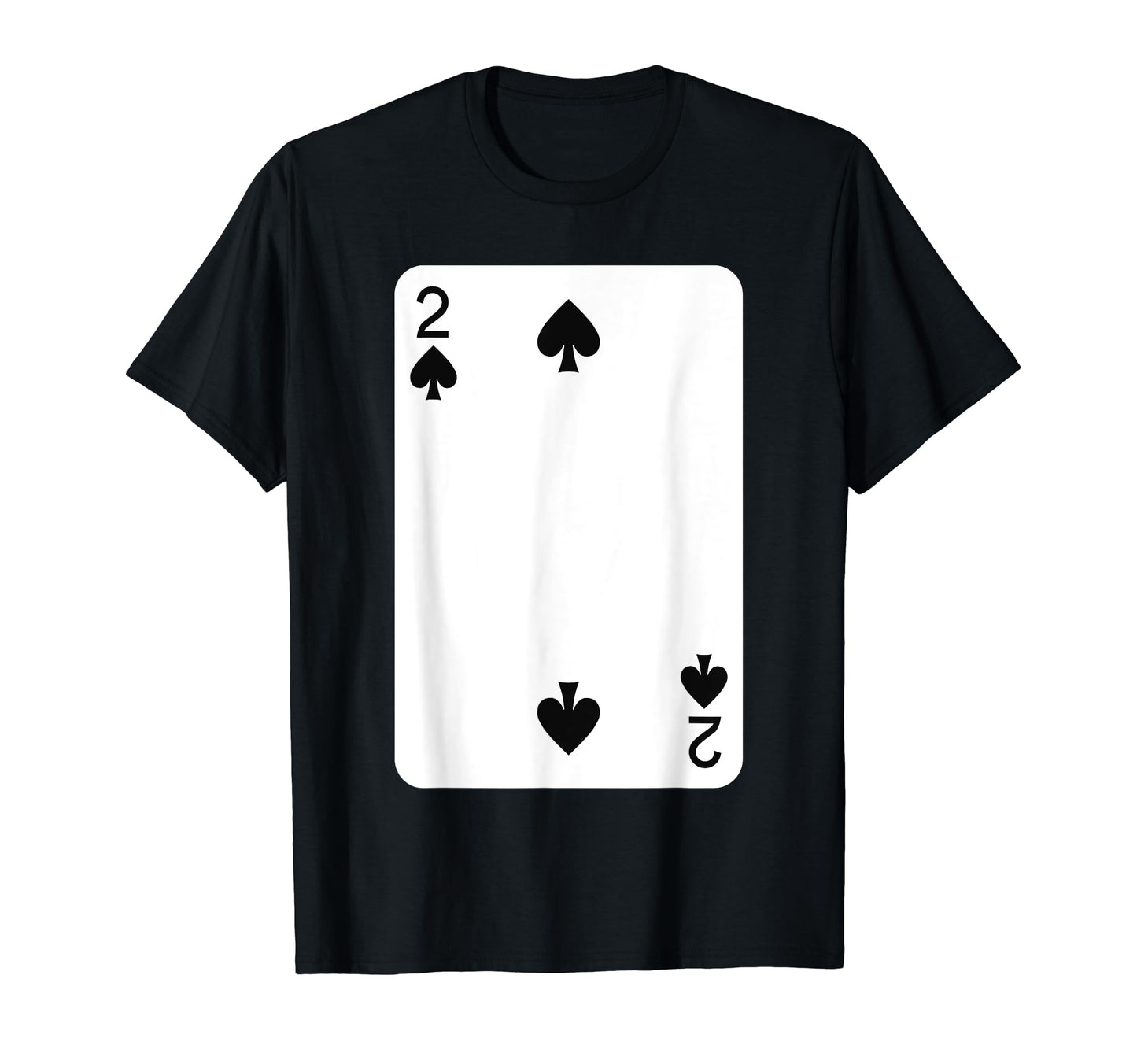 Two Of Spades Playing Cards Halloween Costume Deck Of Cards T-Shirt