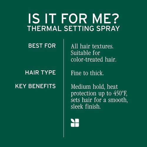 Biolage Thermal Setting Spray - Strengthens Hair & Protects Against Heat Damage | Vegan & Paraben-Free, 8.5 Fl Oz