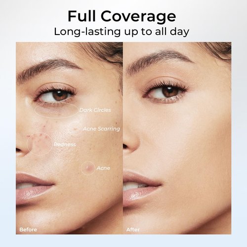 SACE LADY 2-in-1 Full Coverage Concealer Pen - Ultra Precise, Waterproof Dual-End Stick for Dark Circles & Blackheads | Lightweight (#01 Light Natural)