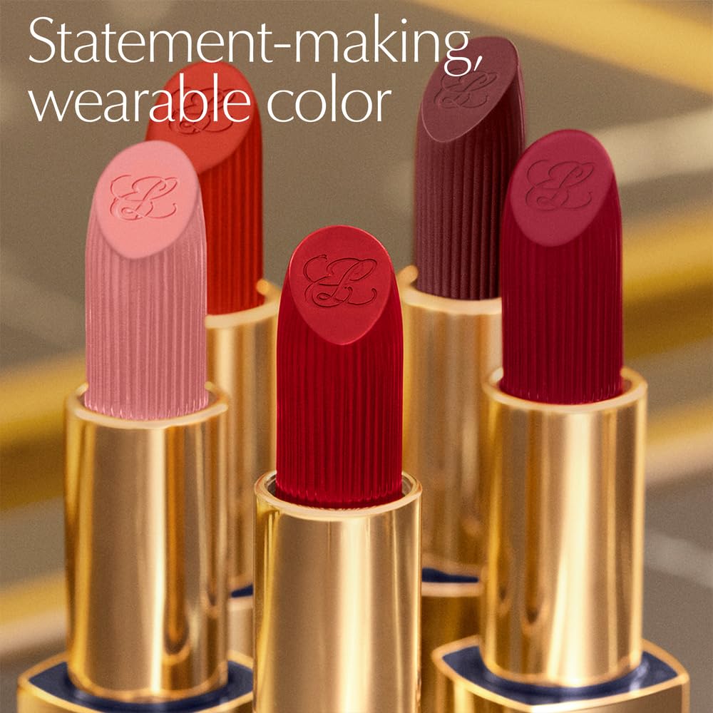 Estée Lauder Pure Color Cream Lipstick for Women - Long Lasting, Plumping & Nourishing | 0.12 Ounce