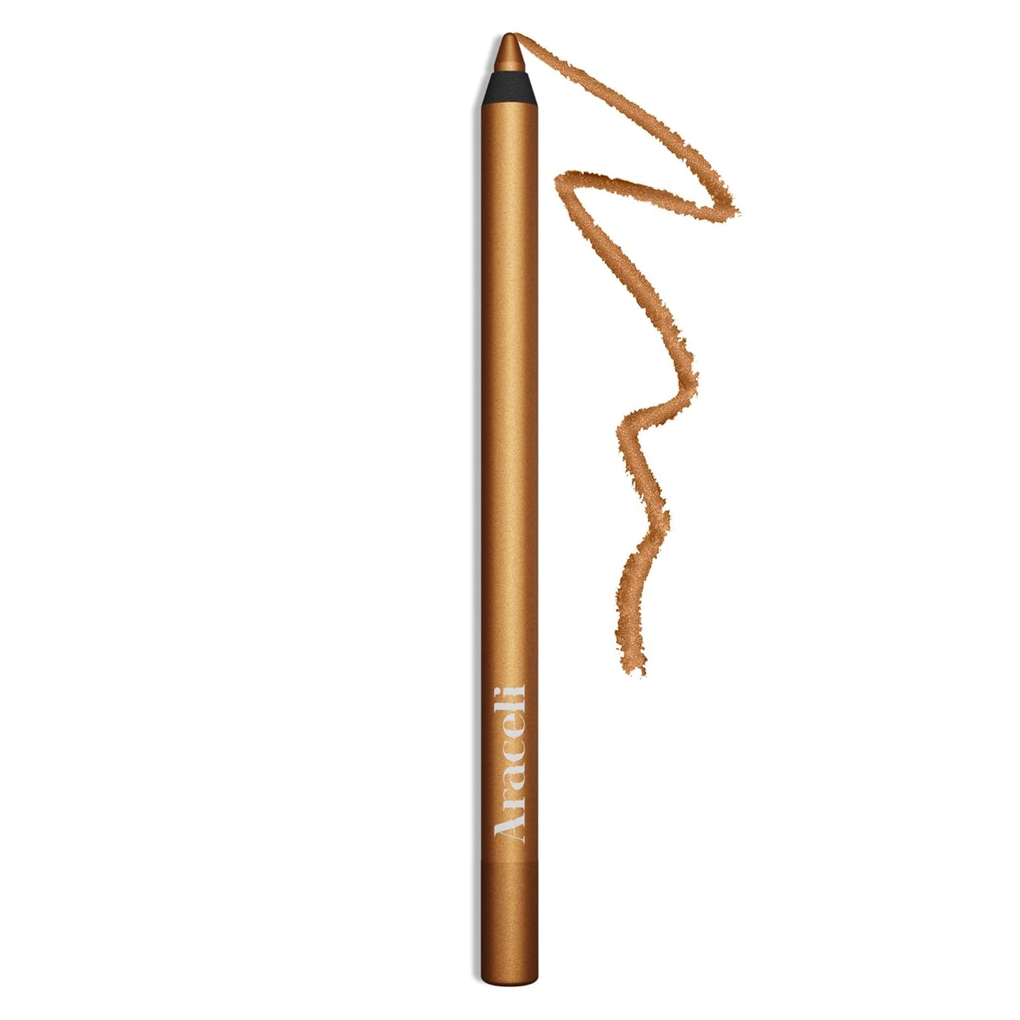 Araceli Beauty Gel Pencil Eyeliner - Water Resistant & Long-Lasting Formula - Hypoallergenic Gold Color for Sensitive Eyes