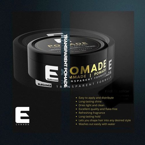 Elegance Hair Pomade - Super Strong Hold Wax for Long-Lasting Shine | 4.73 Oz Easy Application