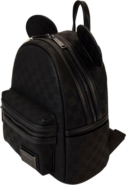 Loungefly Mickey Mouse Mini Backpack - Checkered Texture Design | Stylish & Compact