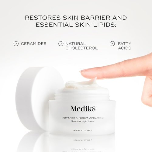 Medik8 Advanced Night Ceramide - Anti-Aging Night Cream with Skin Tightening Ceramides - 1.7 oz