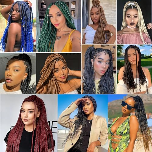 Braiding Hair Pre Stretched 40 Inch 8 Packs Long Braiding Hair Extension Pre Stretched Braiding Hair Professional Synthetic Hair For Braiding Hot Water Setting Soft Yaki Texture(40", 1B-8P)