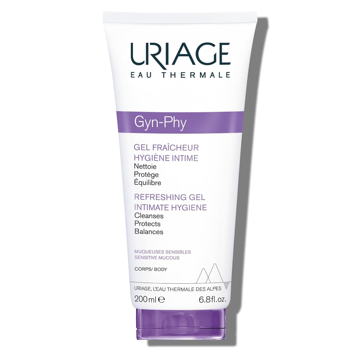 Uriage Gyn-Phy Intimate Wash - Refreshing Daily Hygiene Gel for Sensitive Areas | Foaming Floral Fragrance