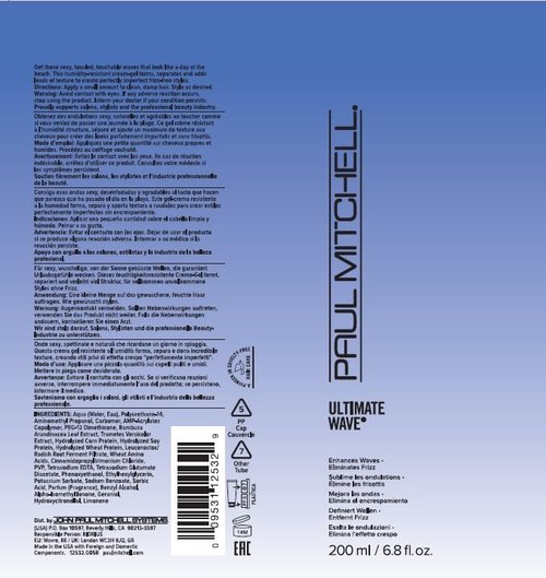 Paul Mitchell Ultimate Wave Hair Gel - Lightweight Formula, Enhances Waves & Eliminates Frizz | 6.8 fl. oz.