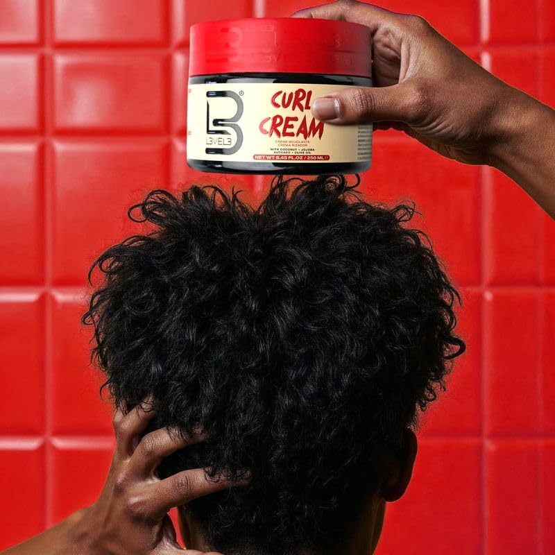 Skiennix Level 3 Hydrating Curl Cream - Coconut & Jojoba Oil for Coily & Curly Hair - Locks In Moisture & Shine