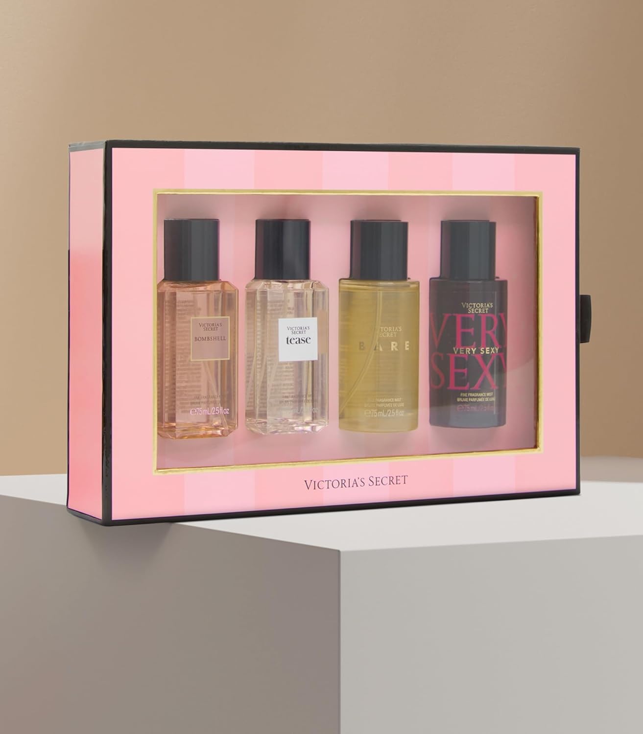 Victoria's Secret Mini Fragrance Mist Gift Set - 4 Assorted Scents for a Luxurious Experience
