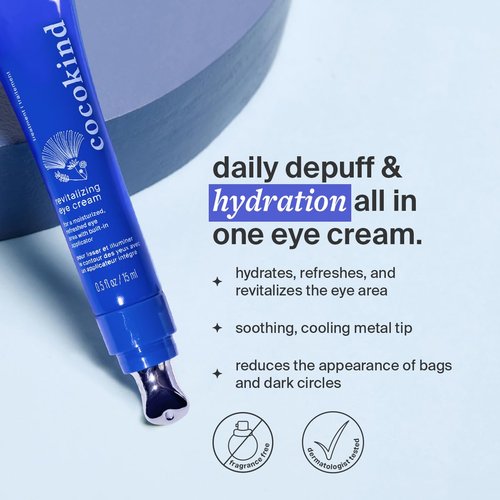 Cocokind Revitalizing Eye Cream - Depuff & Reduce Fine Lines for Firmer, Brighter Eyes | 0.5 Fl Oz