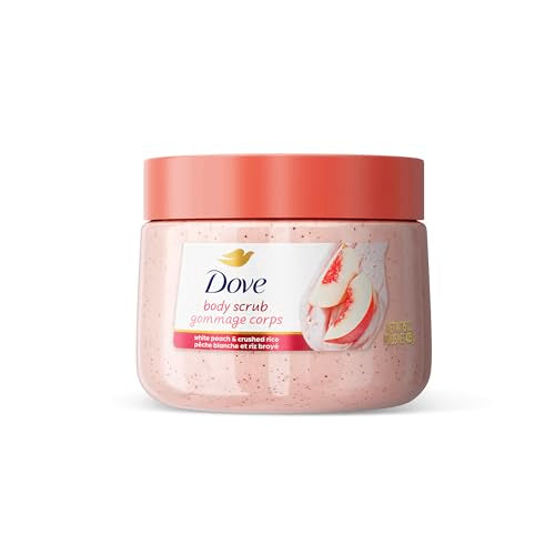 Dove Brown Sugar and Coconut Butter Body Scrub Exfoliates and Deeply Nourishes for Smooth, Radiant Skin 15 oz
