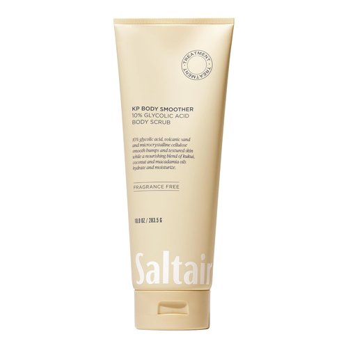 Saltair KP Body Scrub - 10% Glycolic Acid Treatment with Volcanic Sand | Fragrance-Free Exfoliator, 10oz